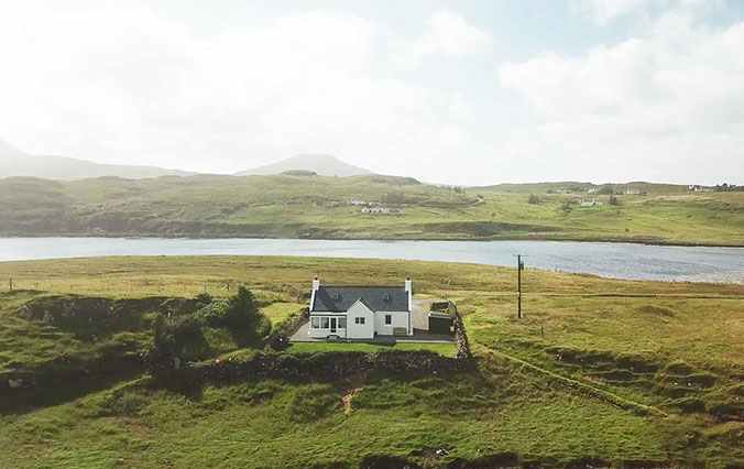 Tigh Beag Na Mara self catering accommodation is located below Macleods tables offering stunning mountain and sea views