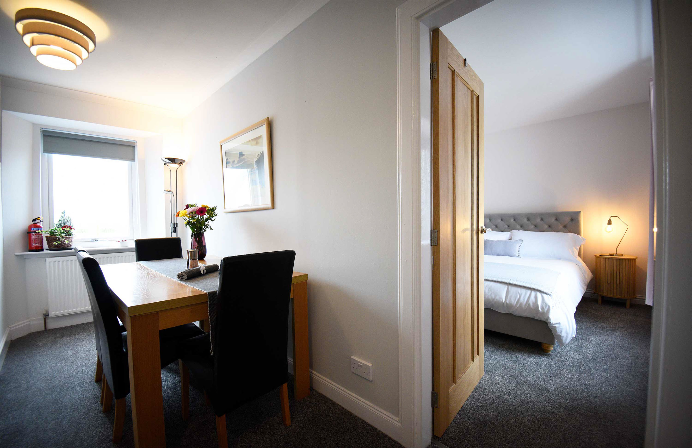 Our Self Catering accommodation near Dunvegan has a private guest dining area with WIFI Internet access